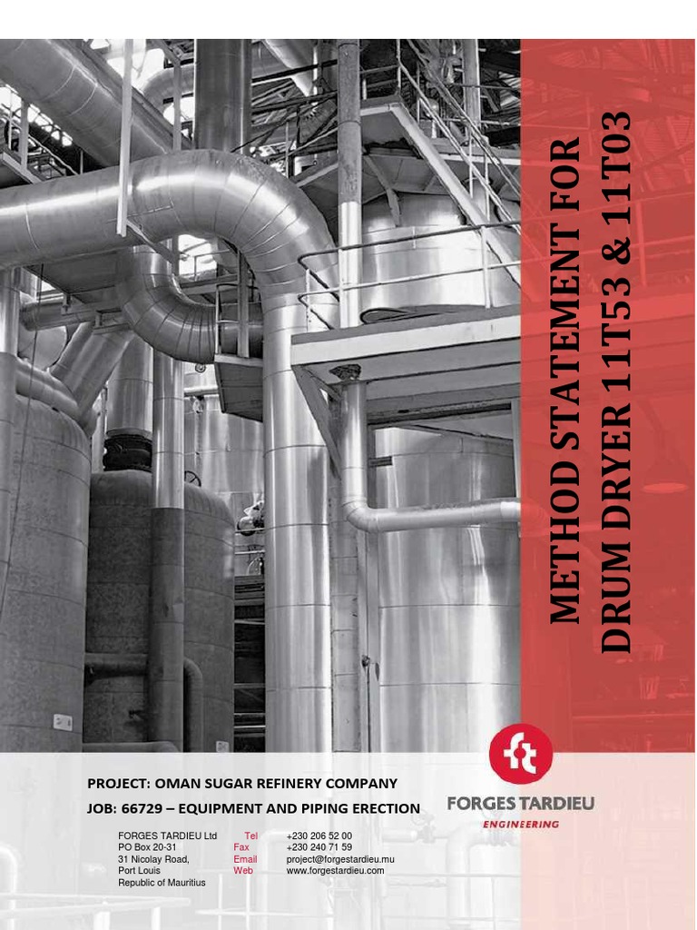 Project: Oman Sugar Refinery Company Job: 66729 - Equipment and Piping ...