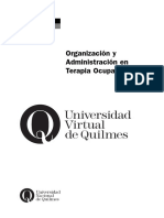 Carpeta Organización y Administración en Terapia Ocupacional