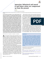 Temporal Self-Compression Behavioral and Neural Ev