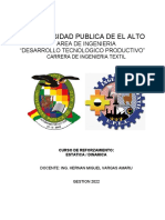 Curso de Estatica y Dinamica para Ingenieria Textil UPEA 2022