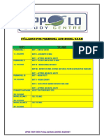 Syllabus For Premodel and Model Exam