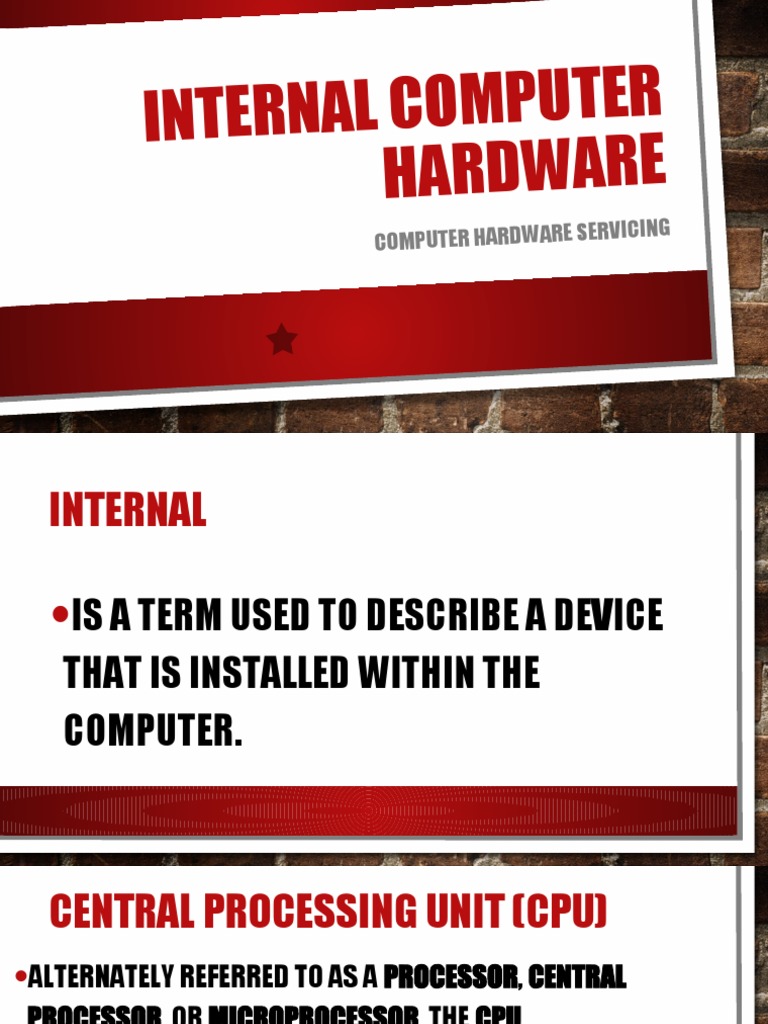 Internal Computer Hardware | PDF | Network Interface Controller ...