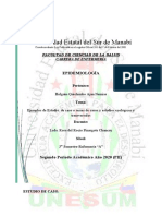 Deber de Ejemplos de Estudio de Caso o Series de Casos y Estudios Ecológicos y Transversales