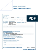 Fiche Demande Rattachement Sécu Intériale