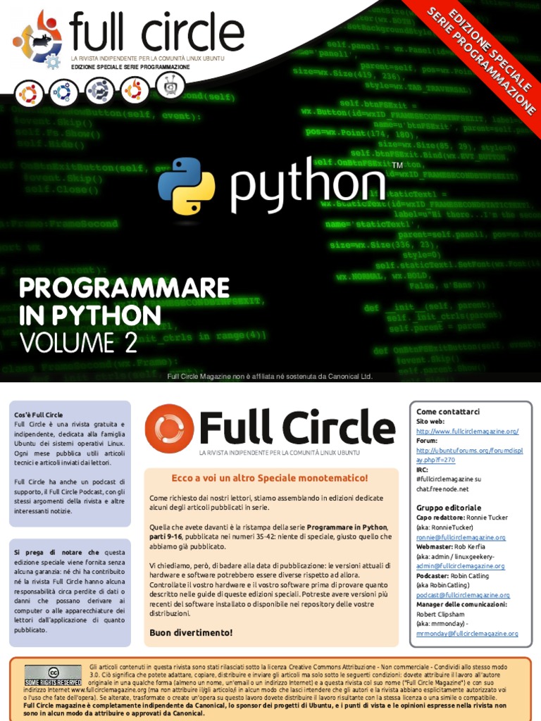 FCM Speciale: Python, Volume 2 | PDF