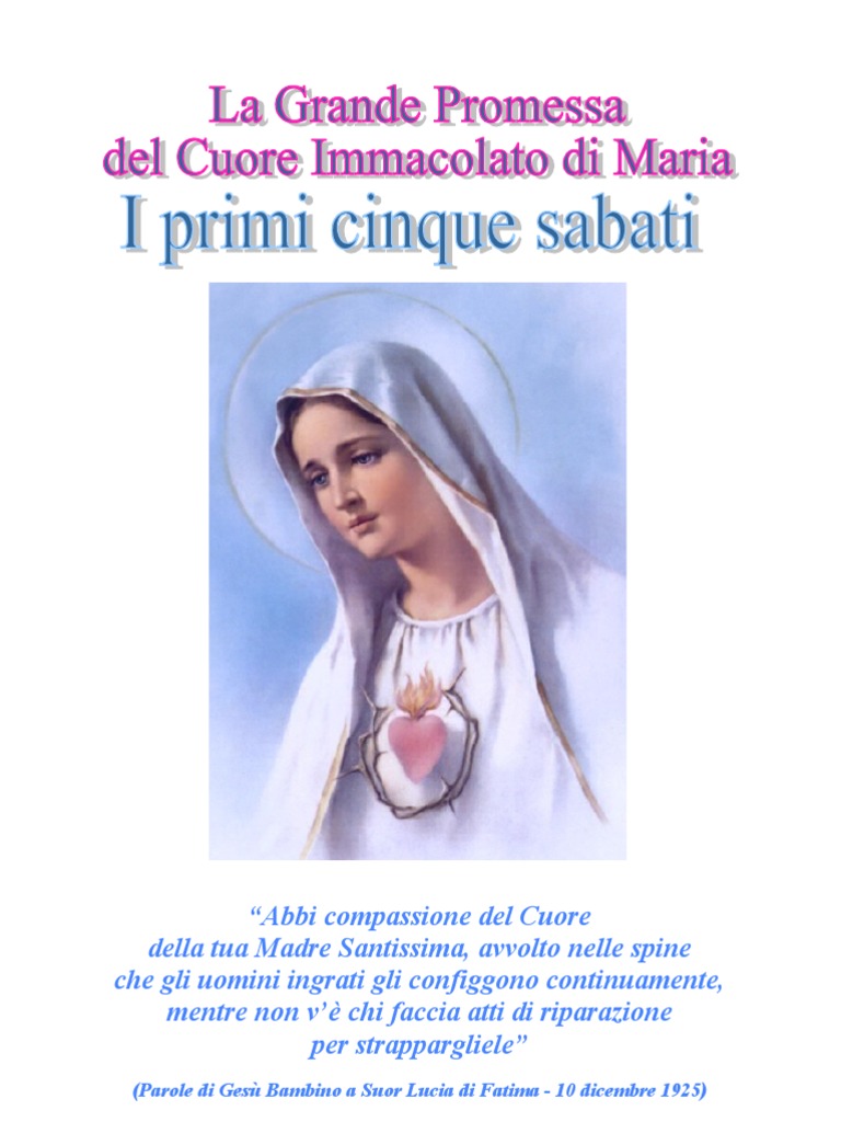 I Primi 5 Sabati Del Mese
