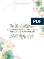 Rancangan Pengajaran Harian Minggu 1: 2 - 4 Januari 2019