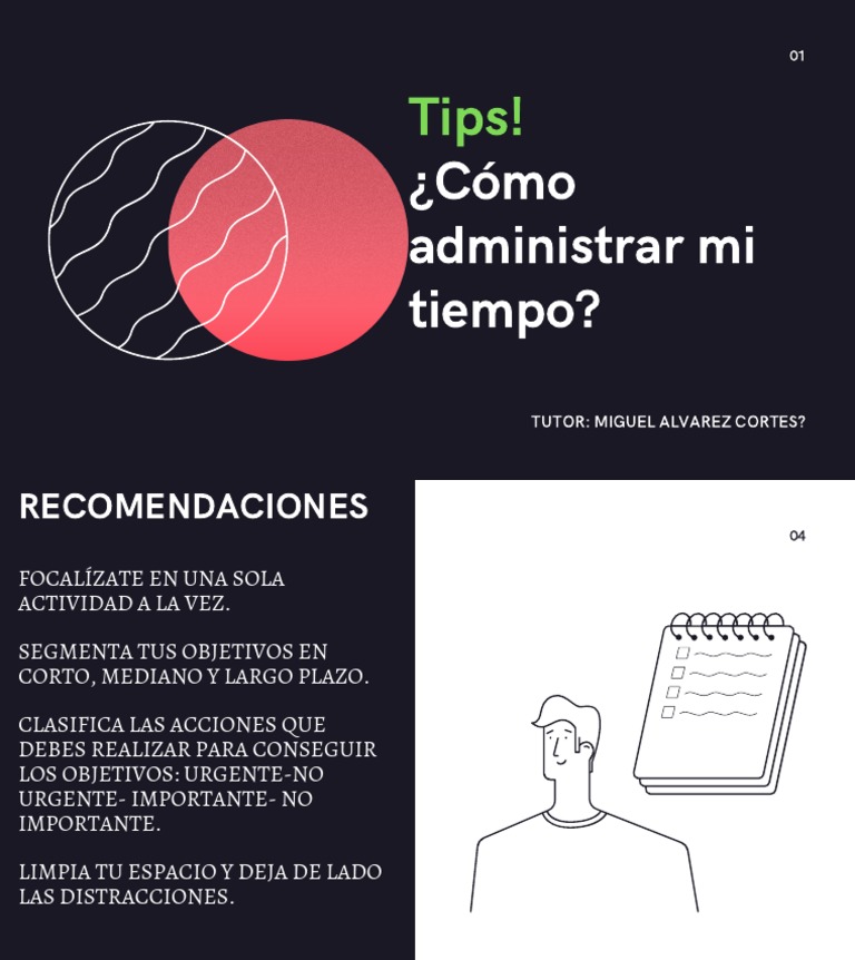 Tips! ¿Cómo Administrar Mi Tiempo | PDF
