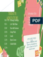 Adventure Daily Agenda Slide