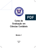 Curso Graduação Ciências Contábeis Módulo 1