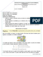 Representación y comparación de fracciones