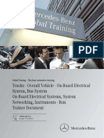 Trucks Overall Vehicle - On-Board Electrical System, Bus System On-Board Electrical Systems, System Networking, Instruments Run Trainer Document