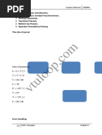 The Role of Parser: System Software 15CS63