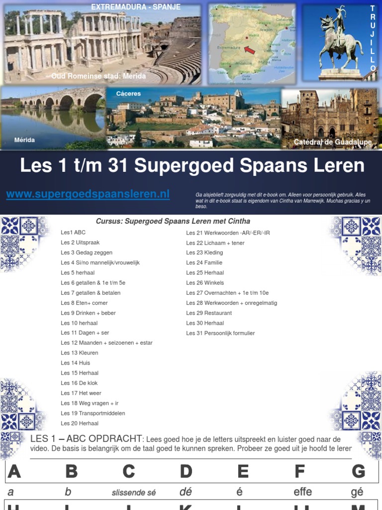 Supergoed Spaans Lesboek Les1 TM Les 31 | PDF