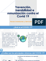 Prevención, Vulnerabilidad e Inmunización Contra El Covid 19