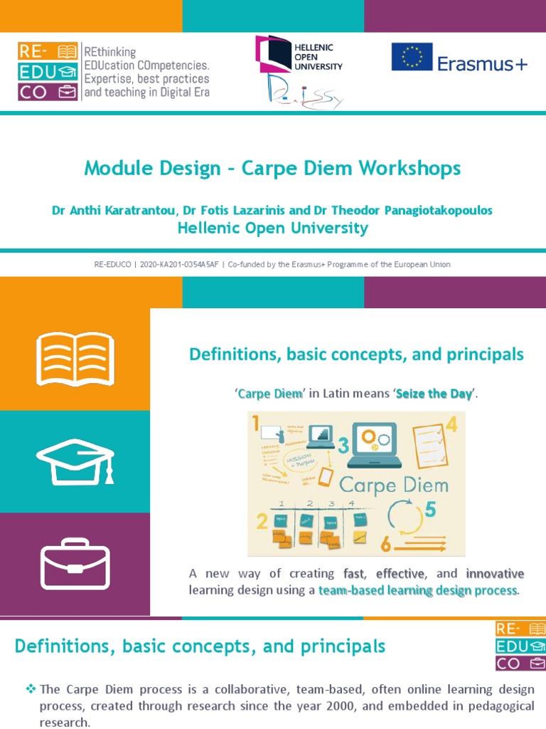Module Design - Carpe Diem Workshops | PDF | Educational Technology ...