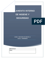 Reglamento interno de seguridad y higiene para carga y descarga de granos