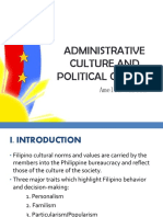 Administrative Culture and Political Cha