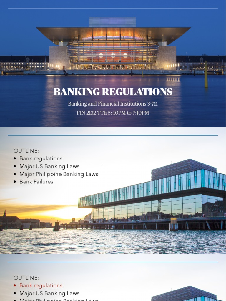 Banking Regulation PPT (Philippine Banking Laws) TTH PDF Banks