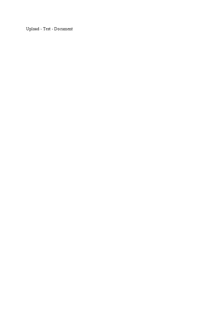 Upload - Test - Document | PDF