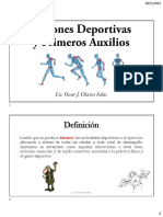 Antología de Lesiones Deportivas y Primeros Auxilios