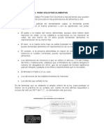 Trámite Procesal para Solicitar Alimentos