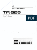 Roland TR-626 Manual (600 Dpi)