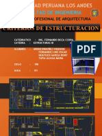 Criterios de Estructuracion