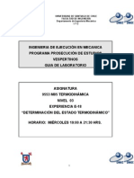 E18 Determinacion Estado Termodinamico 2002 Vesp