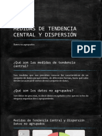 Medidas de Dispersión y Tendencia Central