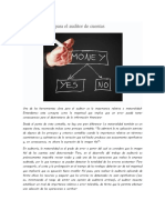 La Materialidad para El Auditor de Cuentas AUDITORIA FINANCIERA