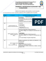 Actividades Mantenimiento y Reparaciòn Del Sistema de Calecfacción y Aire Acondicionado