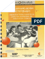 1.1 Cap4 Romero, S. (1999) La Comunicacion y El Lenguaje