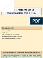 Caso - Trastorno de La Comunicación 2rio A TEA