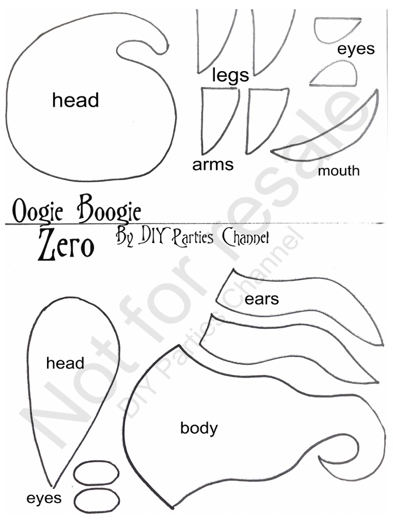 Oogie Boogie Zero A4 | PDF