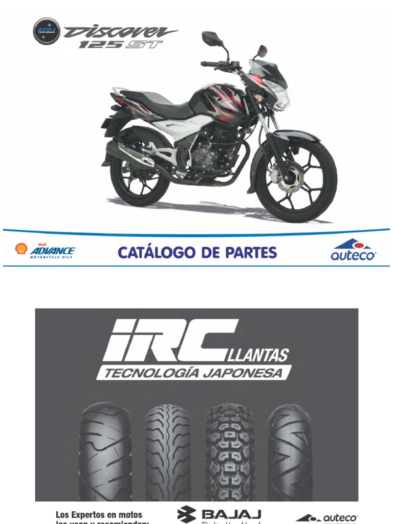 DISCOVER 125 ST Catalogo de Partes | PDF | Partes de vehículo | Componentes