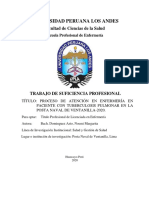 Proceso de atención en enfermería en paciente con tuberculosis pulmonar