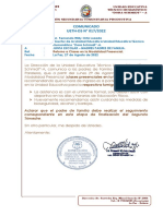 Comunicado Retorno A Clases Presenciales PPFF