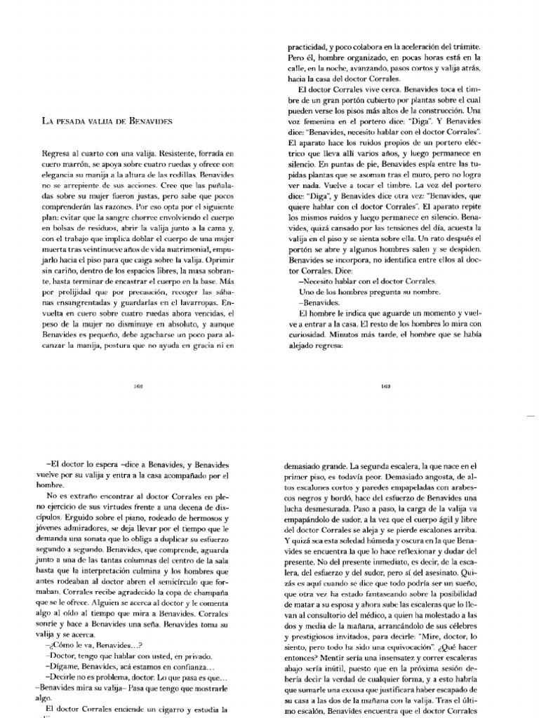 Samanta Schweblin La Pesada Valija de Benavides PDF