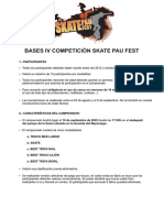 Bases Competición IV Skate Pau Fest