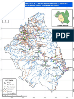 Mapa de Centros Poblados Y Comunidades Nativas Atendidas para El Mejoramiento Del Sistema de Agua