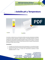 pHScan30s Medidor de PH y Temperatura de Bolsillo