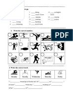 My Hobby Activities and Days of The Week English A Picture Dictionaries - 107216