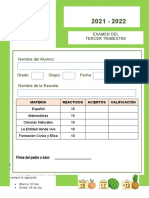 Examen Tercer Trimestre