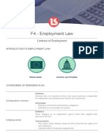 F4 Contract of Employment Notes
