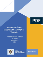 Plan Estrategico Seguridad y Salud en El Trabajo 2022