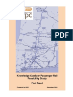 Knowledge Corridor Passenger Rail Feasibility Study 2009 PVPC