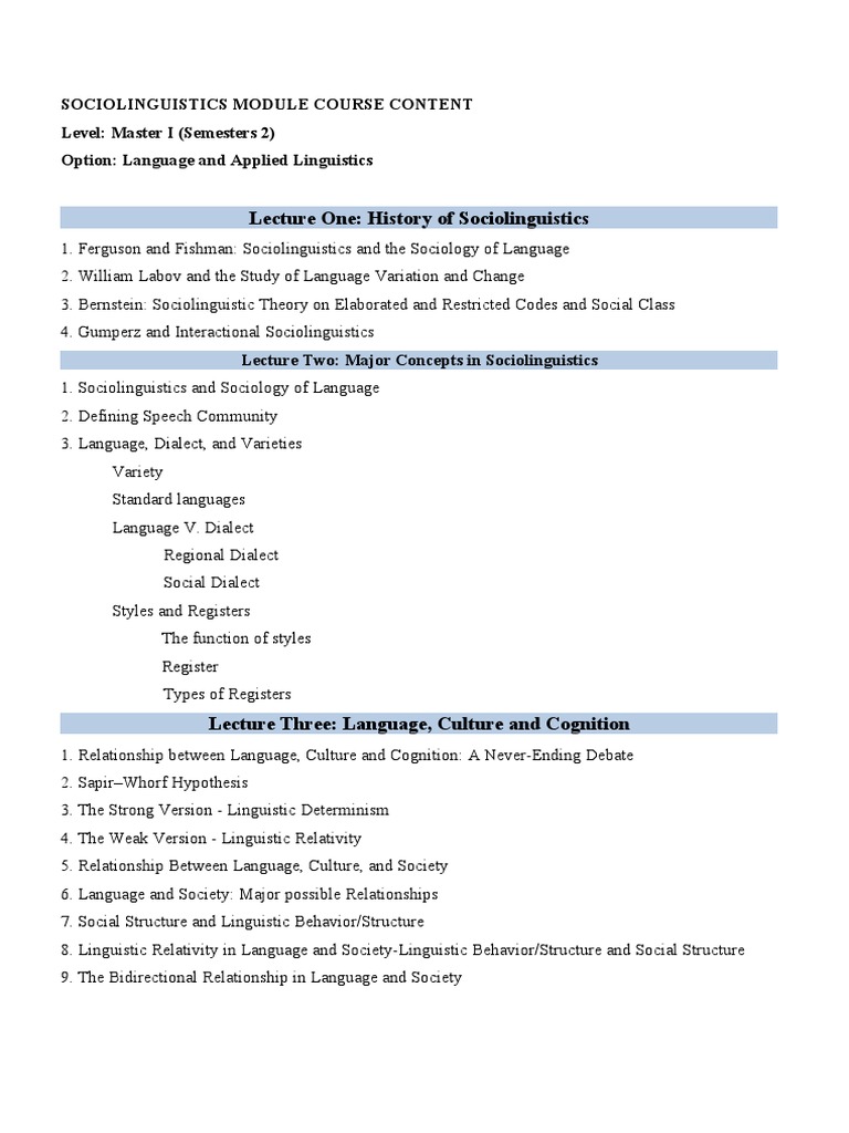Course Content | PDF