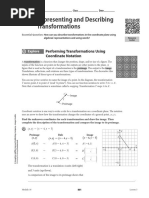 16 - 3 Representing and Describing Transformations: Performing Transformations Using Coordinate Notation