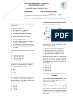 Evaluación Séptimo Grado